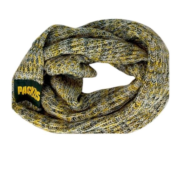 Forever Collectibles Green Bay Packers Sweater Warm Thick Knit Infinity Scarf - Picture 1 of 7